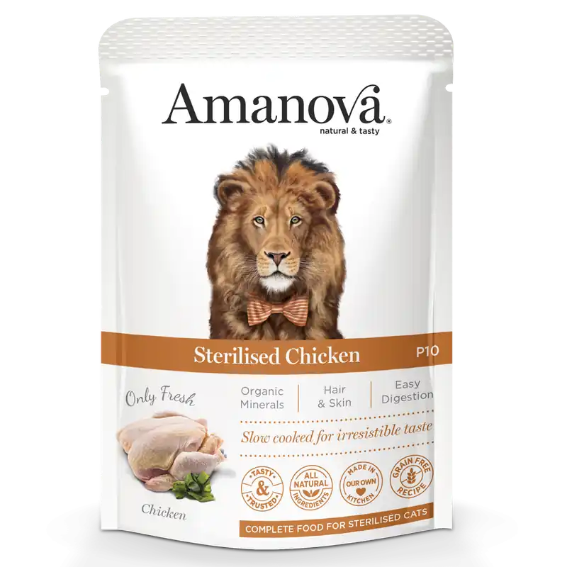 Beperkt Aanbod Amanova Kattenvoer Sterilised Chicken 85 gr