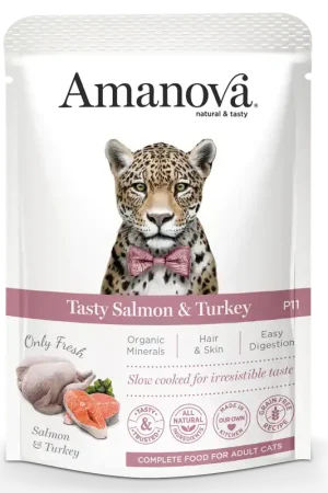Amanova Kattenvoer Tasty Salmon & Turkey 85 gr Koop Online