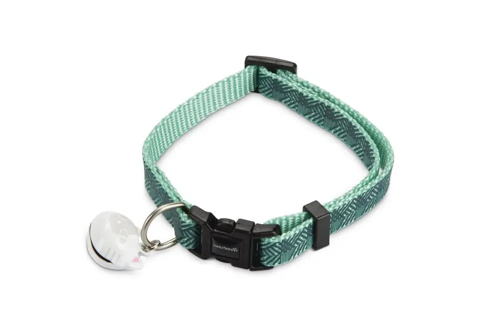Shop Nu Beeztees Kattenhalsband Geo Donkergroen