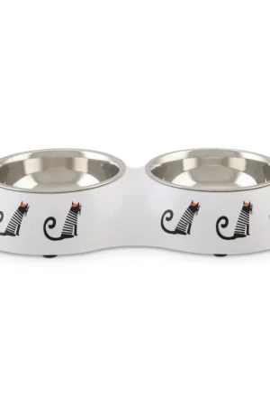 Favoriet Beeztees Dinerset Muzy Wit 2 x 160 ml
