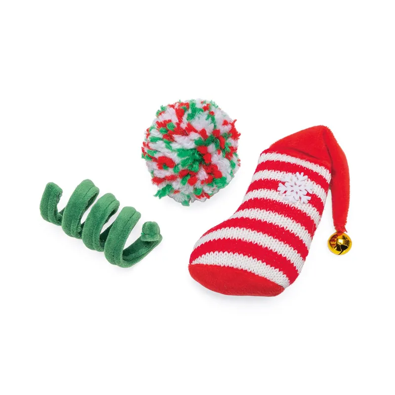 Gereduceerde Prijs Beeztees Kattenspeelgoed Kerstfun 3 st