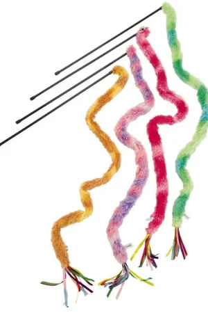 Goedkoop Beeztees kattenhengel pluche staart XL assorti