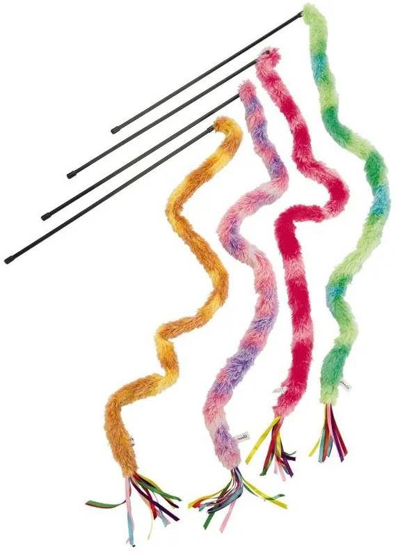 Goedkoop Beeztees kattenhengel pluche staart XL assorti