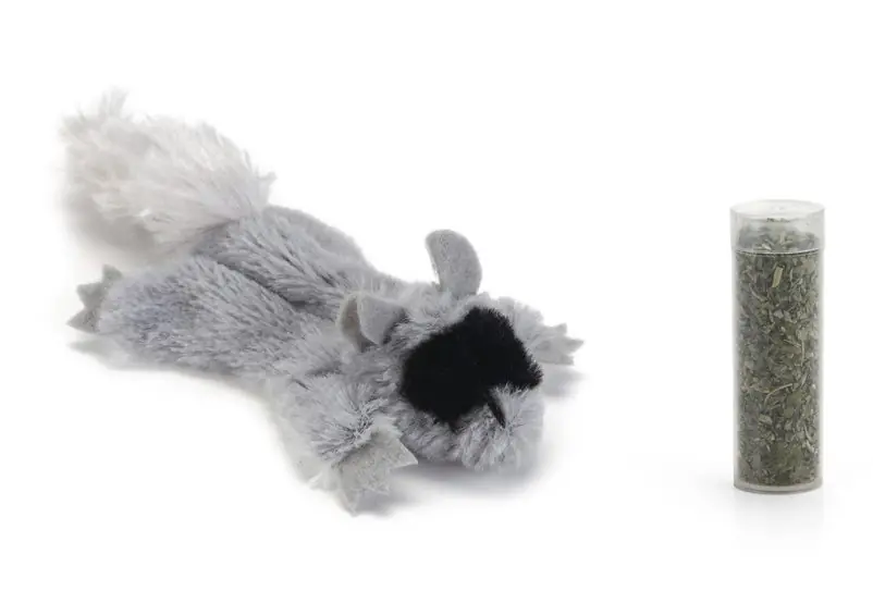Express Levering Beeztees kattenspeelgoed Tex + catnip grijs