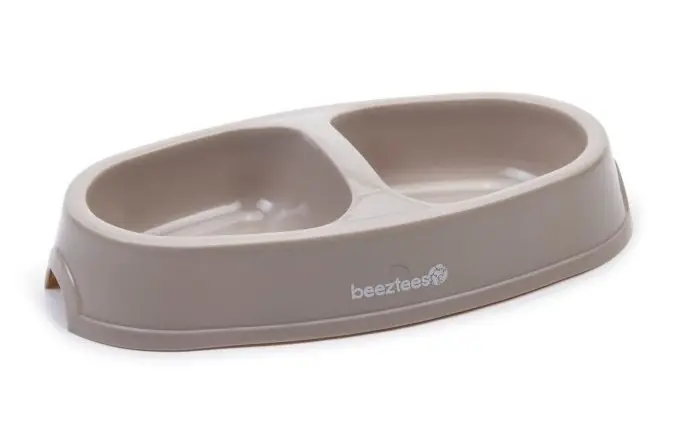 Beeztees Voer- en drinkbak Beige 2 x 150 ml Must-Have