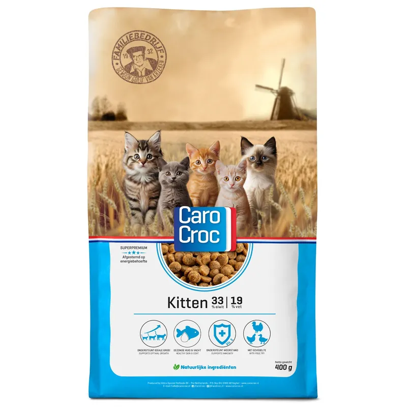 CaroCroc Kattenvoer Kitten 400 gr Flitsaanbieding