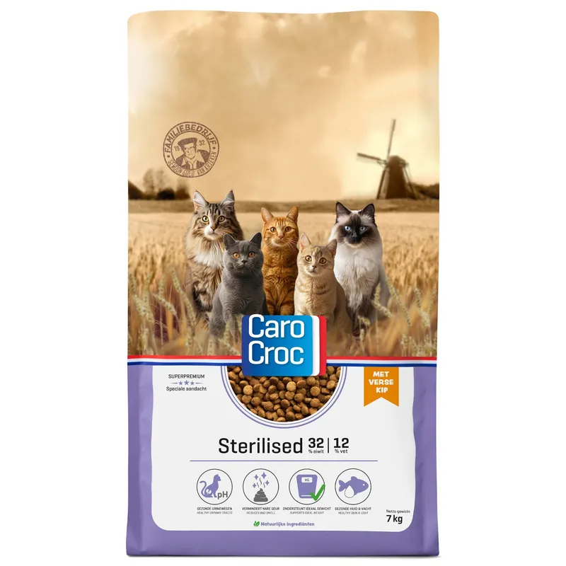 Carocroc Kattenvoer Sterilised 7 kg Direct Beschikbaar
