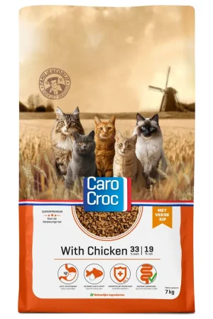 Alleen Vandaag CaroCroc Kattenvoer with Chicken 7 kg