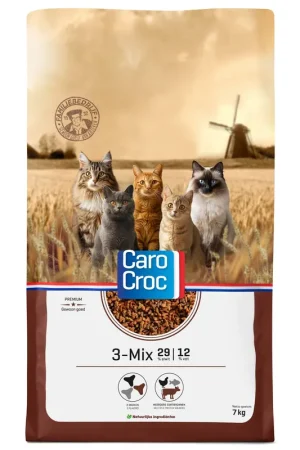 CaroCroc Kattenvoer 3-Mix 7 kg Laatste Versie