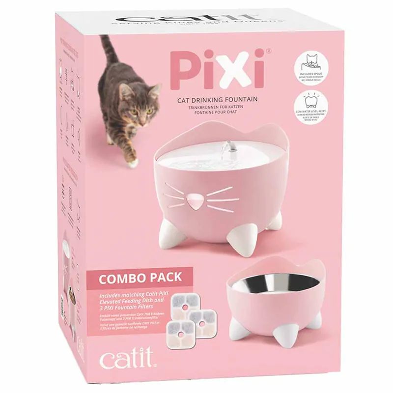 Catit PIXI Drinkfontein Combo Kit Roze Must-Have