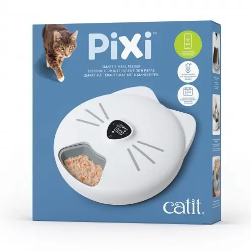 Catit PIXI Smart 6-Meal Feeder Wit Weekendaanbieding