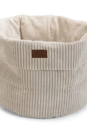 Betrouwbaar Designed by Lotte kattenmand Ribbed Hoog Lichtgrijs
