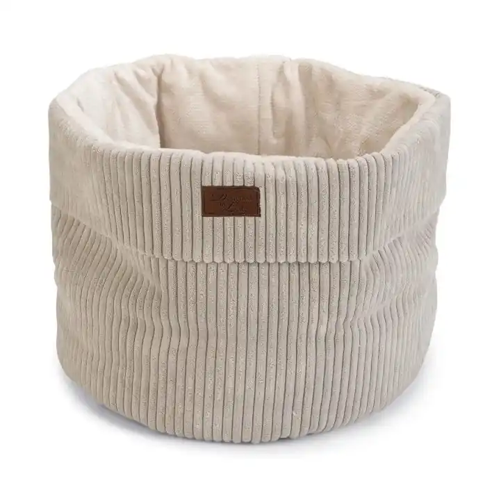 Betrouwbaar Designed by Lotte kattenmand Ribbed Hoog Lichtgrijs