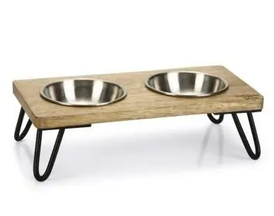 Seizoensaanbieding Designed By Lotte Voer- en drinkbak Linga Bruin