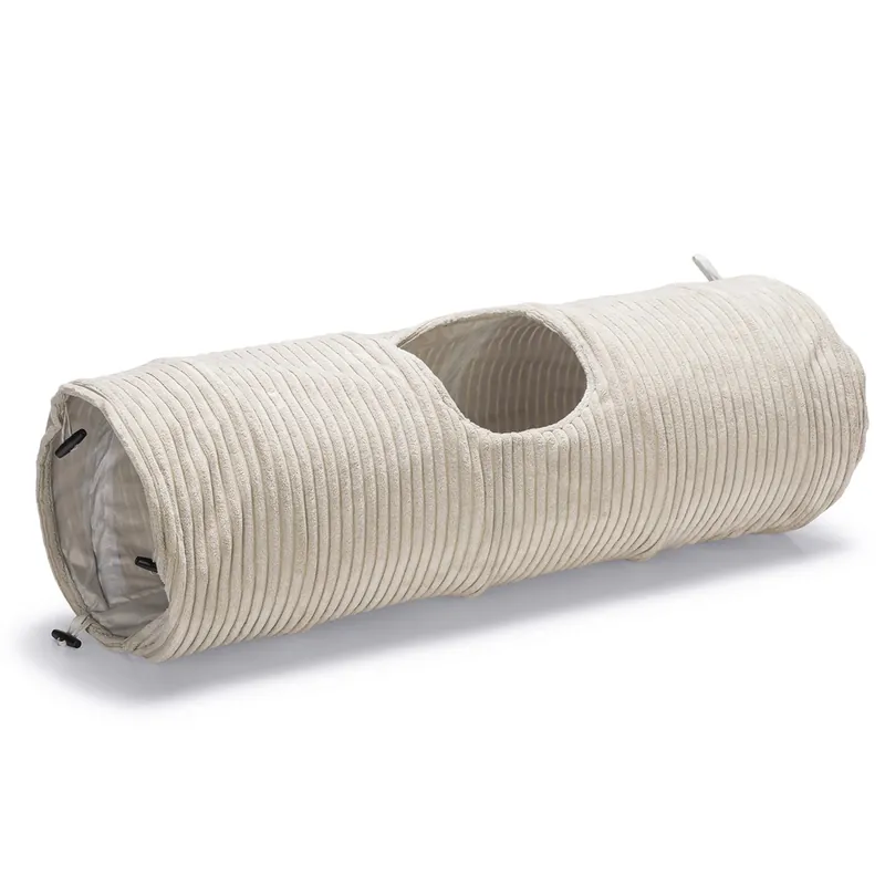 Designed by Lotte Kattentunnel Ribbed Lichtgrijs Goedkoop