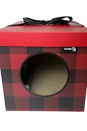 District 70 Kattenspeelgoed Christmas Present Red Snelle Levering