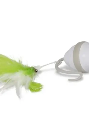 Aanbieding EBI kattenspeelgoed Speedy Mouse Wit/Groen