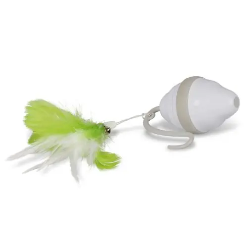 Aanbieding EBI kattenspeelgoed Speedy Mouse Wit/Groen