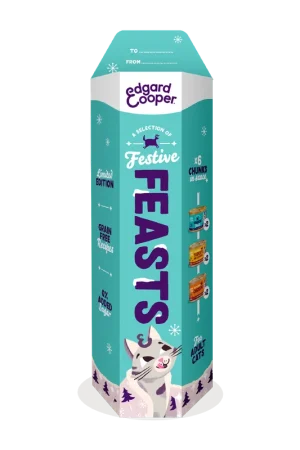 Express Levering Edgard & Cooper Kattenvoer Adult Chunks Festive Feast 6 x 85 gr