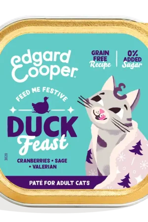 Edgard & Cooper Kattenvoer Adult Pate Duck Feast 85 gr Flitsaanbieding
