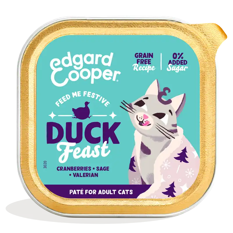 Edgard & Cooper Kattenvoer Adult Pate Duck Feast 85 gr Flitsaanbieding