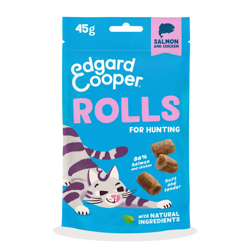 Edgard & Cooper Rolls Zalm & Kip 45 gr Seizoensaanbieding