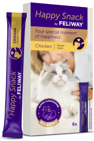 Direct Beschikbaar Feliway Happy Snack Kip 6 x 15 gr