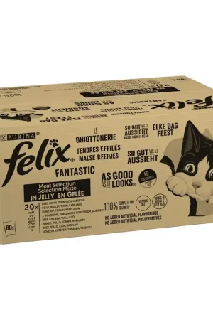 Felix Elke Dag Feest Mix Selectie in gelei 80 x 85 gr Korting