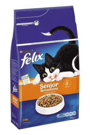 Fabrieksprijs Felix kattenvoer Senior Sensations 7+ 4 kg