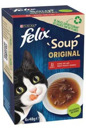 Felix Kattenvoer Soup Countryside Selectie 6 x 48 gr Alleen Vandaag