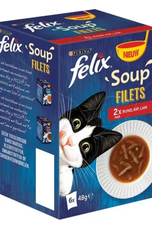 Must-Have Felix kattenvoer Soup Strips Farm Selectie 6 x 48 gr