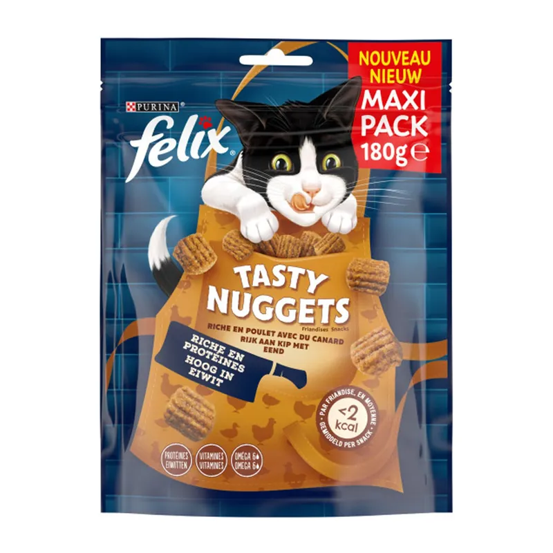 Felix Tasty Nuggets Kip & Eend 180 gr Merkproduct