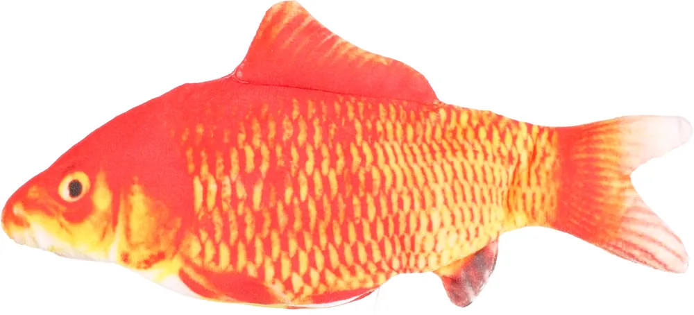 Flamingo kattenspeelgoed Flounder Vis Oranje Korting