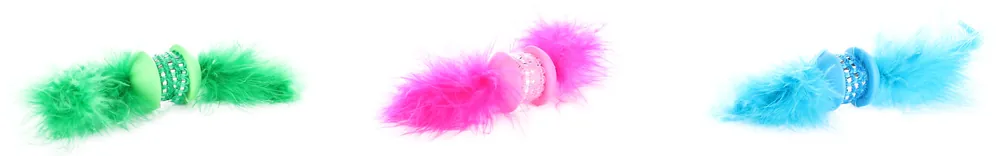 Flamingo kattenspeelgoed Howi Rol met Pluimen Assorti Beperkt Aanbod