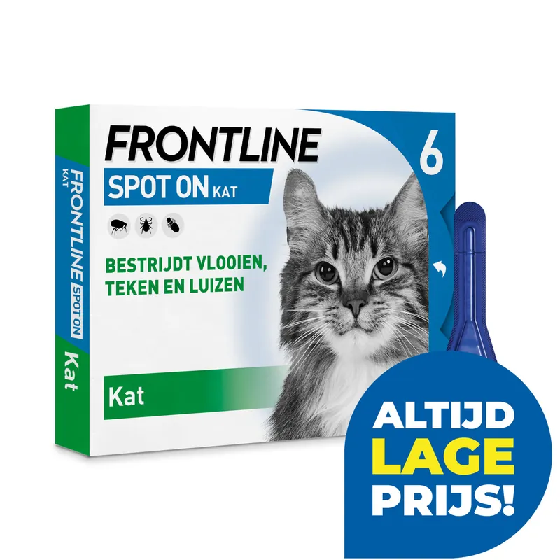 Beperkt Aanbod Frontline Spot On kat 6 pipetten