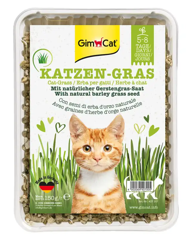 Op = Op GimCat Kattengras 150 gr