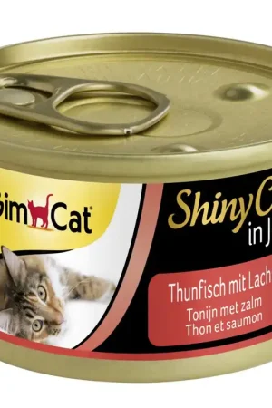 GimCat kattenvoer ShinyCat in jelly tonijn met zalm 70 gr Hete Deal