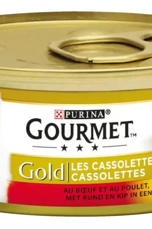 Gourmet kattenvoer Gold Cassolettes rund 85 gr Nieuw