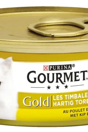 Gourmet kattenvoer Gold Hartig Torentje kip 85 gr Lage Kosten