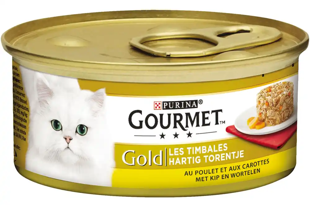 Gourmet kattenvoer Gold Hartig Torentje kip 85 gr Lage Kosten
