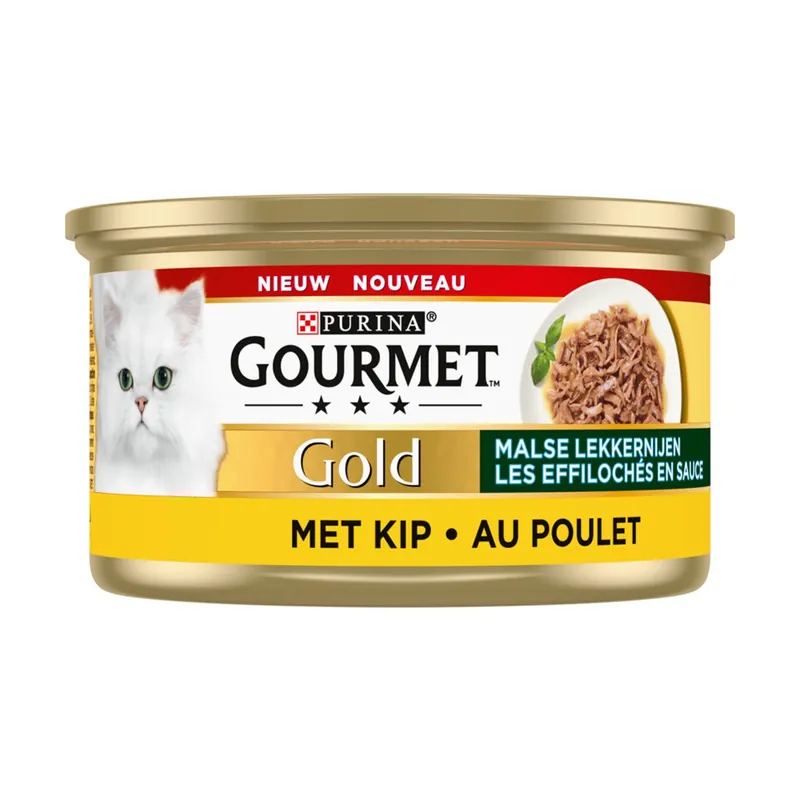 Gourmet Kattenvoer Gold Malse Lekkernijen Kip 85 gr Weekendaanbieding