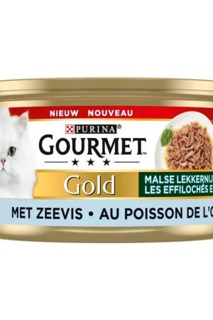 Favoriet Gourmet Kattenvoer Gold Malse Lekkernijen Zeevis 85 gr
