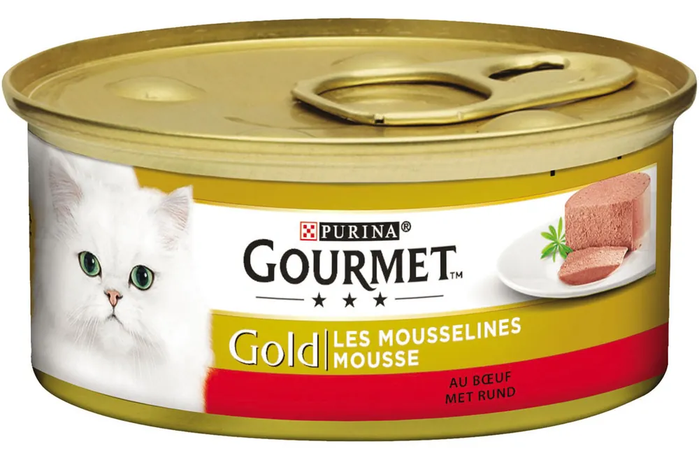 Superprijs Gourmet kattenvoer Gold Mousse rund 85 gr