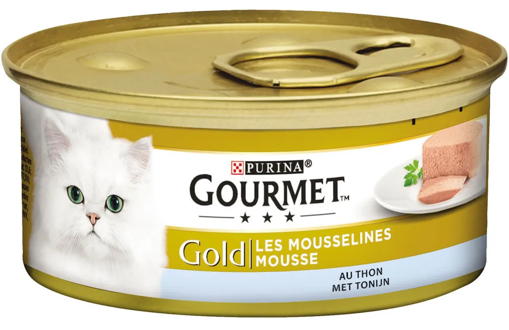Exclusieve Aanbieding Gourmet kattenvoer Gold Mousse tonijn 85 gr