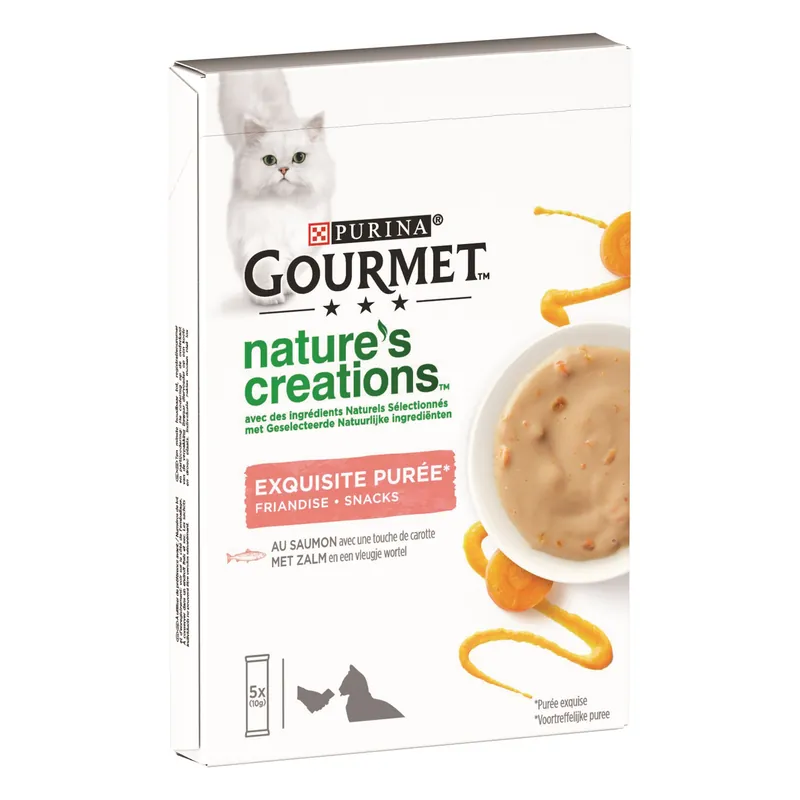 Must-Have Gourmet Nature‘s Creations Puree Zalm/Wortel 5 x 10 gr
