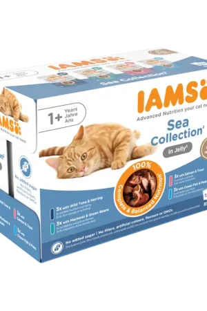 IAMS Delights Sea Collection in Jelly 12 x 85 gr Hoge Kwaliteit