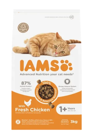 Nu Kopen IAMS Kattenvoer Adult Chicken 3 kg