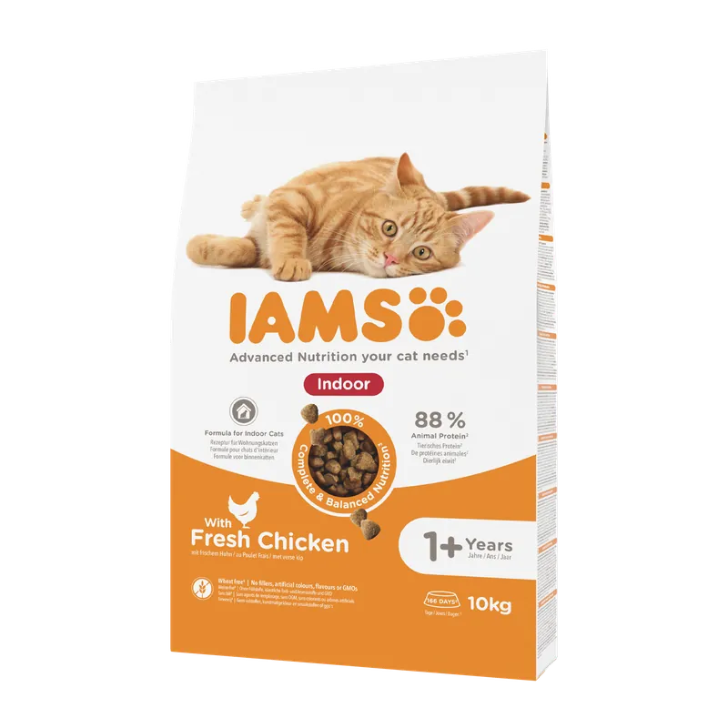IAMS Kattenvoer Adult Indoor Chicken 10 kg Bestel Nu