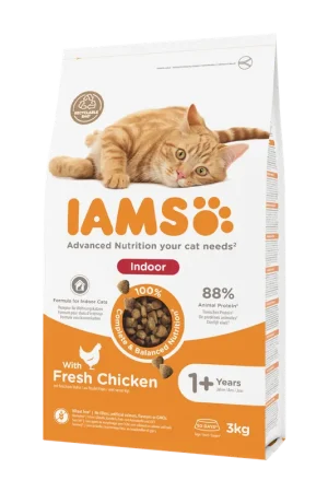 IAMS Kattenvoer Adult Indoor Chicken 3 kg Veilige Betaling