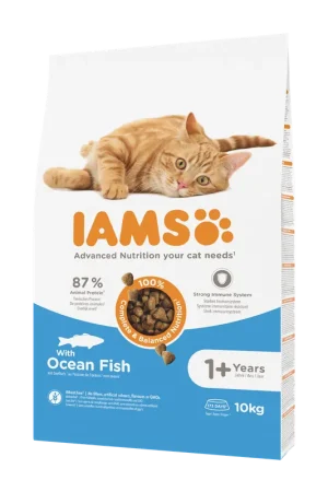 IAMS Kattenvoer Adult Ocean Fish 10 kg Op = Op